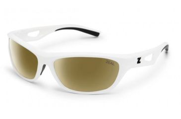 Image of Zeal Optics Emerge Sunglasses-White-Copper with Gold Mirror