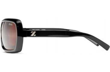 Image of Zeal Optics Felicity Womens Sunglasses, Black Gloss Frame and Polarized Copper Lens 10024