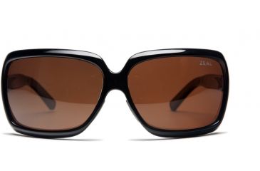 Image of Zeal Optics Felicity Womens Sunglasses, Black Gloss Frame and Polarized Copper Lens 10024