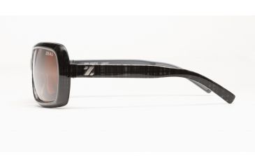 Image of Zeal Optics Felicity Womens Sunglasses, Black Plaid Frame and Polarized Copper Lens 10027