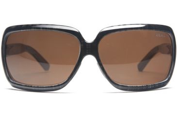 Image of Zeal Optics Felicity Womens Sunglasses, Black Plaid Frame and Polarized Copper Lens 10027