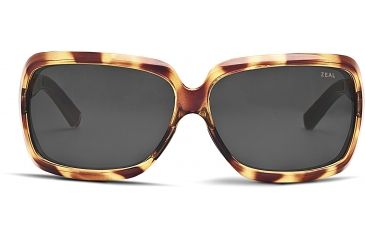Image of Zeal Optics Felicity Womens Sunglasses, Blonde Tortoise Frame and Polarized Dark Grey Lens 10397