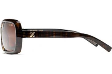 Image of Zeal Optics Felicity Womens Sunglasses, Brown Plaid Frame and Polarized Copper Lens 10028