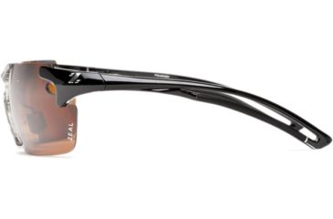 Image of Zeal Optics Helix Sunglasses, Black Gloss Frame and Polarized Copper Lens 10053