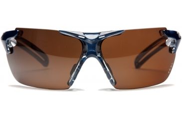Image of Zeal Optics Helix Sunglasses, Blue Gloss Frame and Polarized Copper Lens 10055