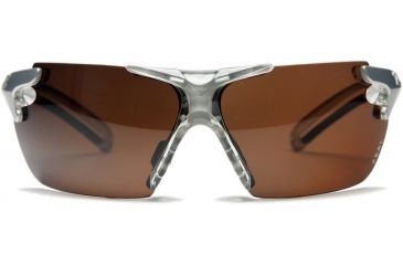 Image of Zeal Optics Helix Sunglasses, Silver Gloss Frame and Polarized Copper Lens 10054