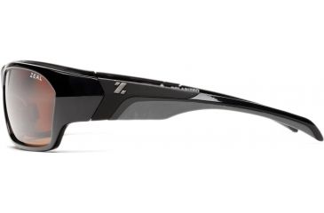 Image of Zeal Optics Insomnia Sunglasses, Black Gloss Frame and Polarized Copper Lens 10040