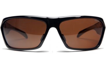Image of Zeal Optics Insomnia Sunglasses, Black Gloss Frame and Polarized Copper Lens 10040