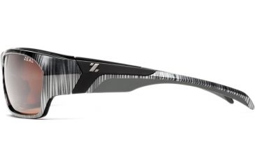 Image of Zeal Optics Insomnia Sunglasses, Silver + Black Wood Grain Frame and Polarized Copper Lens 10041