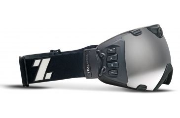 Image of Zeal Optics iON Camera Ski Goggles, Matte Night Black Frame and Metal Mirror Optimum Lens 10318