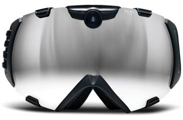 Image of Zeal Optics iON Camera Ski Goggles, Matte Night Black Frame and Metal Mirror Optimum Lens 10318