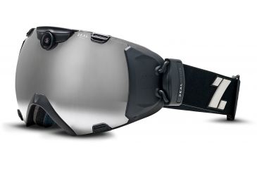 Image of Zeal Optics iON Camera Ski Goggles, Matte Night Black Frame and Metal Mirror Optimum Lens 10318