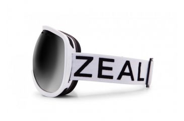 Image of Zeal Optics Level Goggles,White Out Frame,Dark Grey Lens 10782