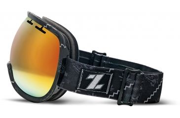 Image of Zeal Optics Level Ski Goggles, Henley Black Frame and Bluebird Mirror Optimum Lens 10272