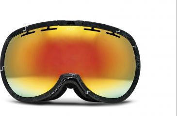Image of Zeal Optics Level Ski Goggles, Henley Black Frame and Bluebird Mirror Optimum Lens 10272