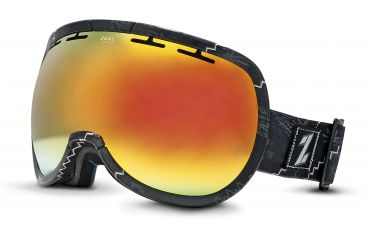 Image of Zeal Optics Level Ski Goggles, Henley Black Frame and Bluebird Mirror Optimum Lens 10272