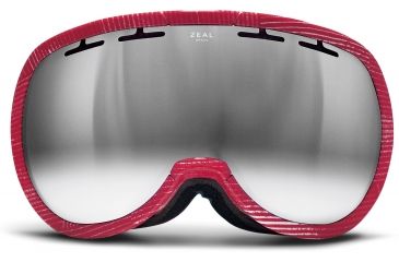 Image of Zeal Optics Level Ski Goggles, MADE Red Wash Frame and Bluebird Mirror Optimum Lens 10271