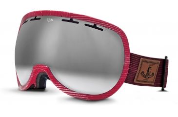 Image of Zeal Optics Level Ski Goggles, MADE Red Wash Frame and Bluebird Mirror Optimum Lens 10271