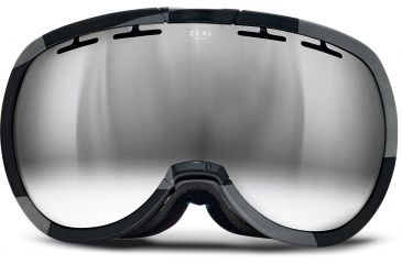 Image of Zeal Optics Level Ski Goggles, Supply Black Frame and Metal Mirror Optimum Lens 10266