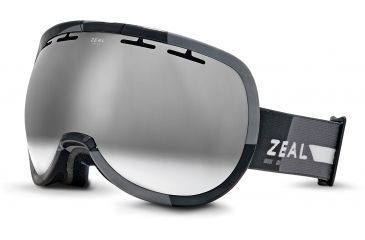 Image of Zeal Optics Level Ski Goggles, Supply Black Frame and Metal Mirror Optimum Lens 10266