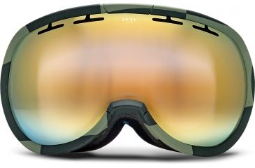 Image of Zeal Optics Level Ski Goggles, Supply Olive Frame and Alchemy Mirror Optimum Lens 10268