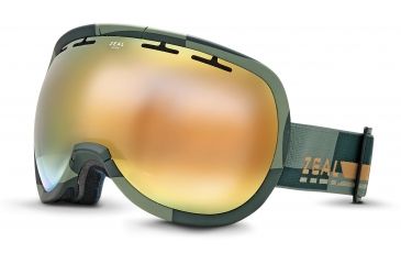 Image of Zeal Optics Level Ski Goggles, Supply Olive Frame and Alchemy Mirror Optimum Lens 10268