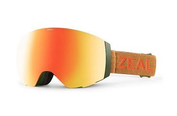 Image of Zeal Optics Portal Goggles, Khaki Moss Frame, Polarized Phoenix Mirror/Sky Blue Mirror Lens, 11331