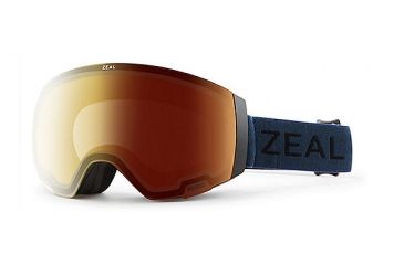 Image of Zeal Optics Portal Goggles, Navy Tartan Frame, Automatic/YB/Sky Blue Mirror Lens, 11329