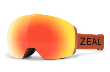 Image of Zeal Optics Portal XL Goggles, Phoenix Mirror w/ Sky Blue Mirror Lens, Sandstone Frame, Large, 11910