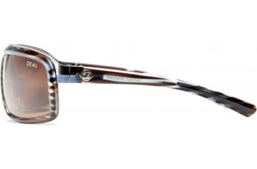 Image of Zeal Optics Re-Entry Sunglasses, Aqua Blue Wood Grain Frame and Polarized Copper Lens 10076