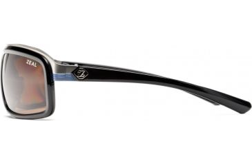 Image of Zeal Optics Re-Entry Sunglasses, Black Gloss Frame and Polarized Copper Lens 10073