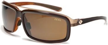 Image of Zeal Optics Re-Entry Sunglasses, Chocolate Gloss Frame and Polarized Copper Lens 10074