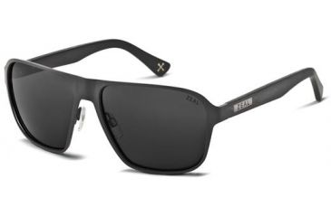Image of Zeal Optics Riviera Sunglasses, Matte Black Frame and Polarized Dark Grey Lens 10726