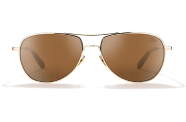 Image of Zeal Optics Shipstern Eco-Friendly Stainless Steel Aviator Polarized Sunglasses, Gold/Copper, Medium, 12010