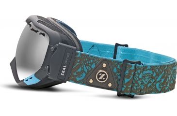Image of Zeal Optics Sigma Ski Goggles, Cipher Turquoise Frame and Metal Mirror Optimum Lens 10258