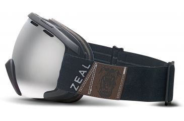Image of Zeal Optics Slate Ski Goggles, Foundry Black Frame and Metal Mirror Optimum Lens 10262
