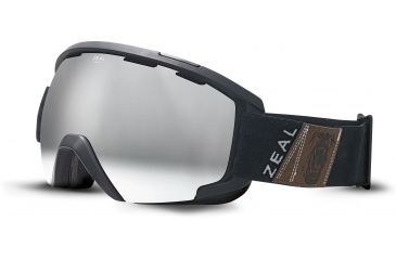 Image of Zeal Optics Slate Ski Goggles, Foundry Black Frame and Metal Mirror Optimum Lens 10262