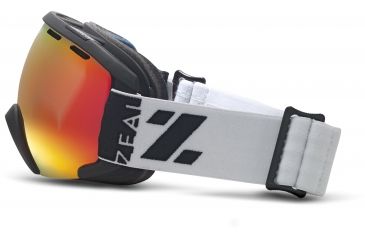 Image of Zeal Optics Slate Ski Goggles, Upland White Frame and Metal Mirror Optimum Lens 10265