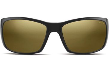 Image of Zeal Optics Tracker Sunglasses - Polished Black Frame,Polarized Copper Gold Mirror Lens 10957