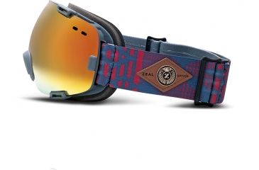Image of Zeal Optics Voyager Ski Goggles, Quetico Blue Ox Frame and Phoenix Mirror and SkyLight Blue Optimum Lens 10288