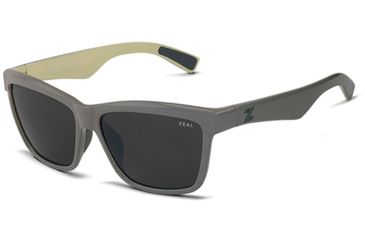 Image of Zeal Optics Kennedy Sunglasses English Grey Frame, Dark Grey Lenses, Polarized 10650
