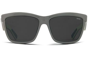 Image of Zeal Optics Kennedy Sunglasses English Grey Frame, Dark Grey Lenses, Polarized 10650