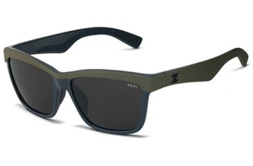 Image of Zeal Optics Kennedy Sunglasses Matte Fatigue Frame, Dark Grey Lenses, Polarized 10649