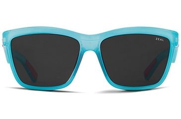 Image of Zeal Optics Kennedy Sunglasses Reflection Blue Frame, Dark Grey Lenses, Polarized 10648