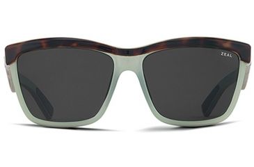Image of Zeal Optics Kennedy Sunglasses Seafoam Tortoise Frame, Dark Grey Lenses, Polarized 10654