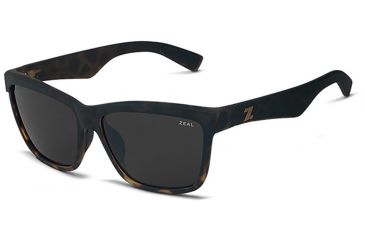 Image of Zeal Optics Kennedy Sunglasses Torched Tortoise Frame, Dark Grey Lenses, Polarized 10652