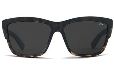 Image of Zeal Optics Kennedy Sunglasses Torched Tortoise Frame, Dark Grey Lenses, Polarized 10652