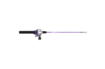 Image of Zebco 202 ZeeBee Spincast Reel and Rod Combo, 5ft 6in Rod, Med-Light, Mod-Fast, SZ 30 Reel, RH Retrieve, 29-PC Eagle Claw Tackle Kit, Purple, 202ZB2EC562ML.FB4