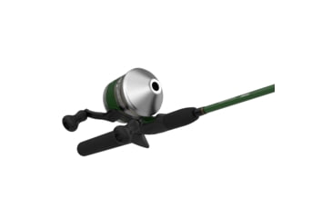 Image of Zebco 33 Classic Spincast Reel and Rod Combo, 5ft 6in 2-PC Rod, Med-Light, Mod-Fast, SZ 30 Reel, 3.6-1 Ratio, Reversible Retrieve, Silver/Green, 33CL562ML.NS6