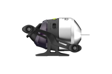 Image of Zebco 33 Custom-Z Spincast Reel and Rod Combo, 6ft 6in 2-PC Telescopic Rod, Medium, Fast, SZ 30 Reel, 4.1-1 Ratio, 2-PC Strike King Tackle Kit, Silver/Purple, 33CZ2SK662M.FB4